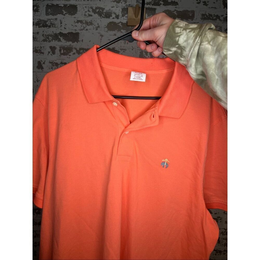 Brooks brother | mens orange polo shirt original fit cotton